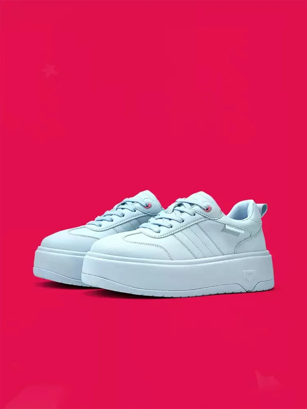 PINKAMOR | Women's Blue Platform Skate Sneakers