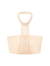 Ayo | Fringe Halter Top Flare Pants Set