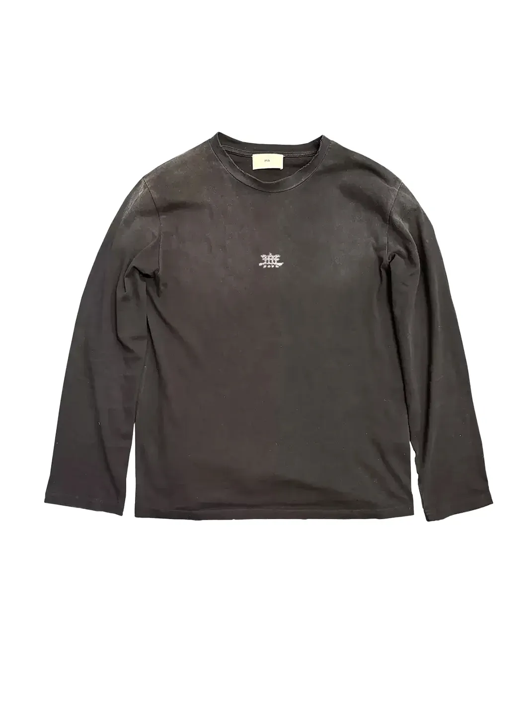 MELANIN | Distressed Cotton Long Sleeve T-Shirt