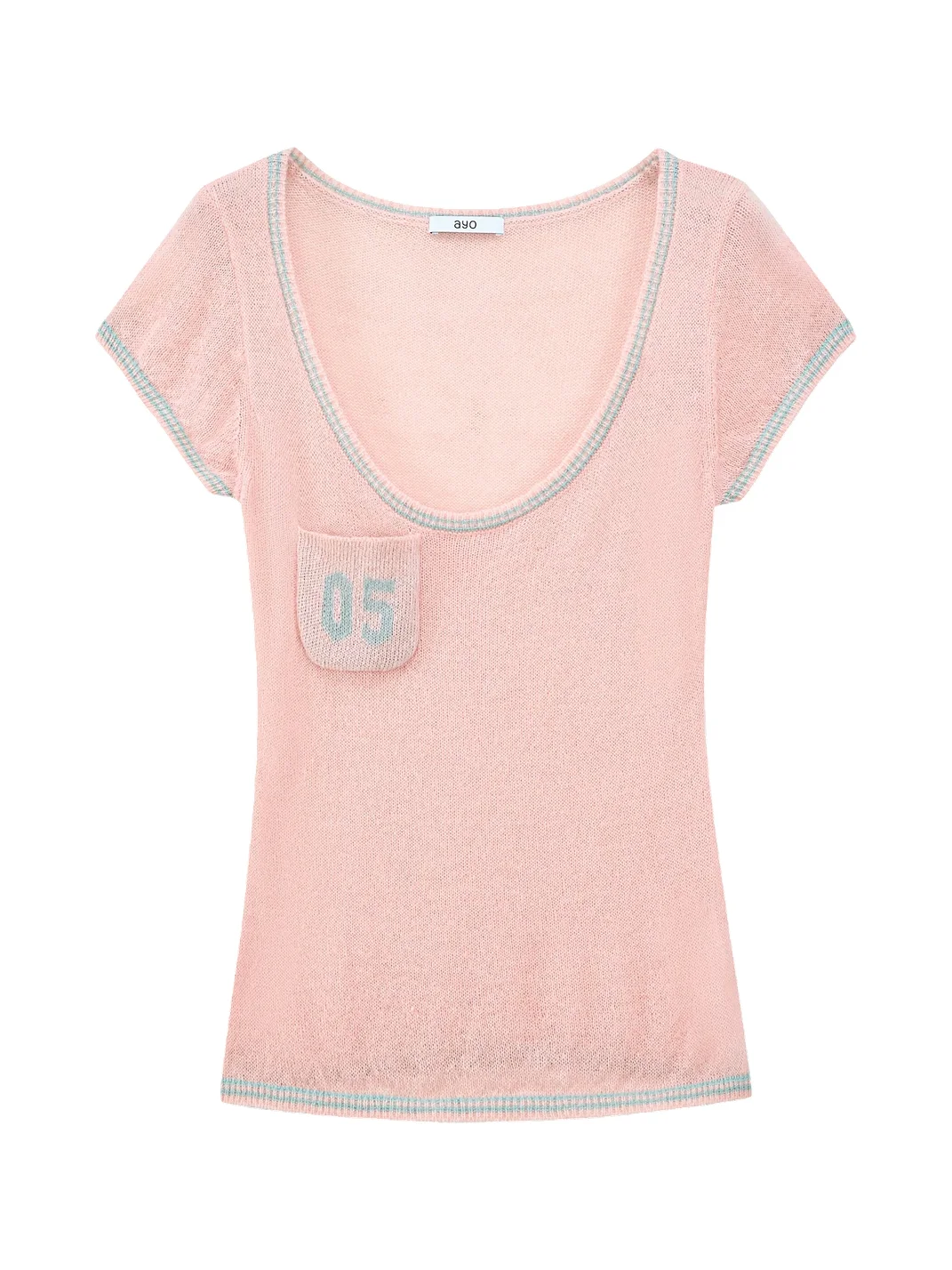 Ayo | Contrast 05 Pocket Knit T-Shirt