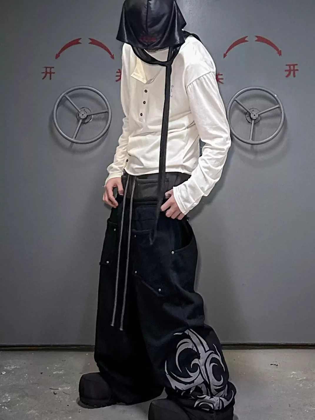 LoseControlEdge | Reversible Baggy Tribal Print Sweatpants