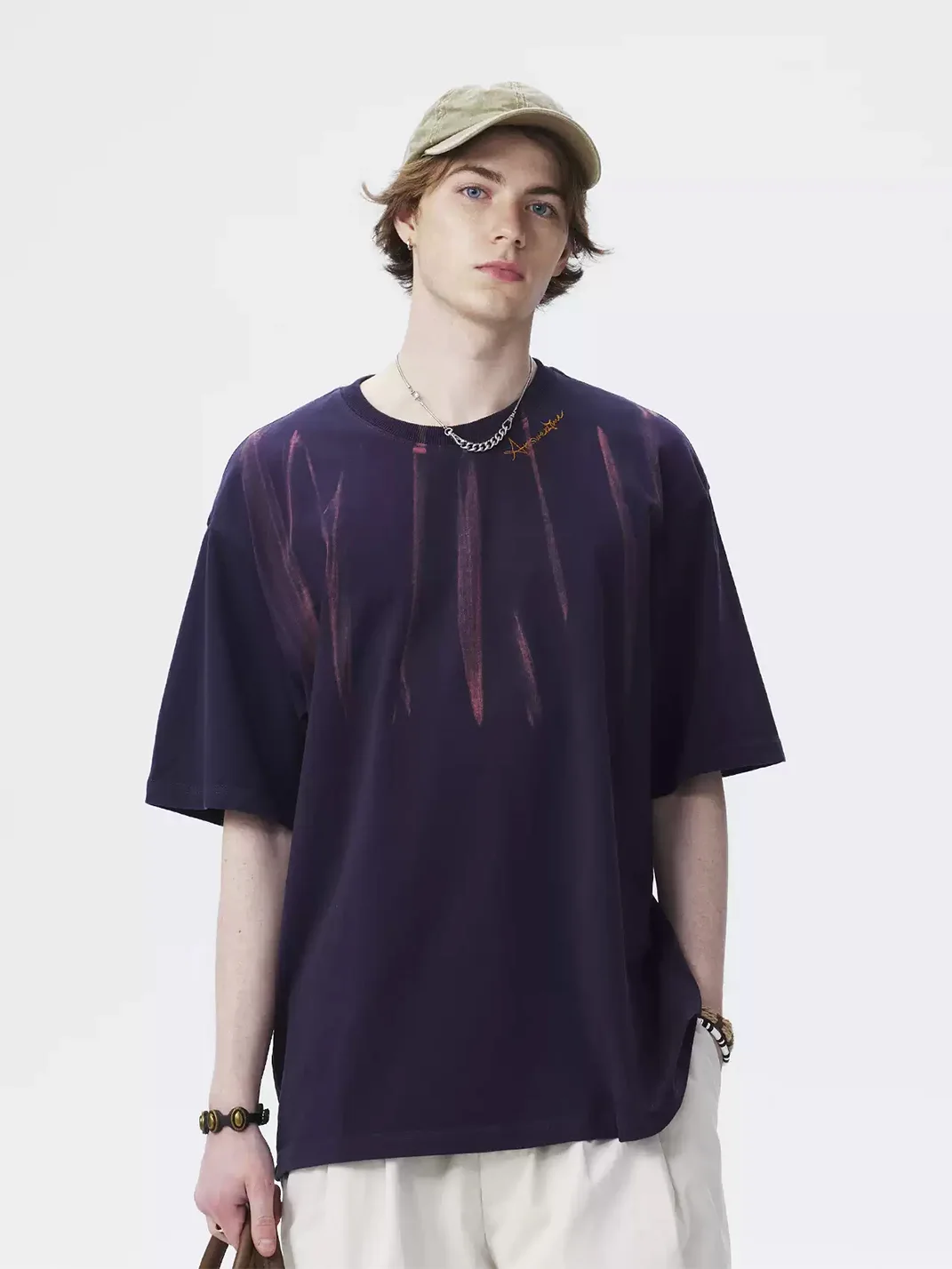 Wonderful Story | Unisex Lightning Print Heavyweight Cotton T-Shirt