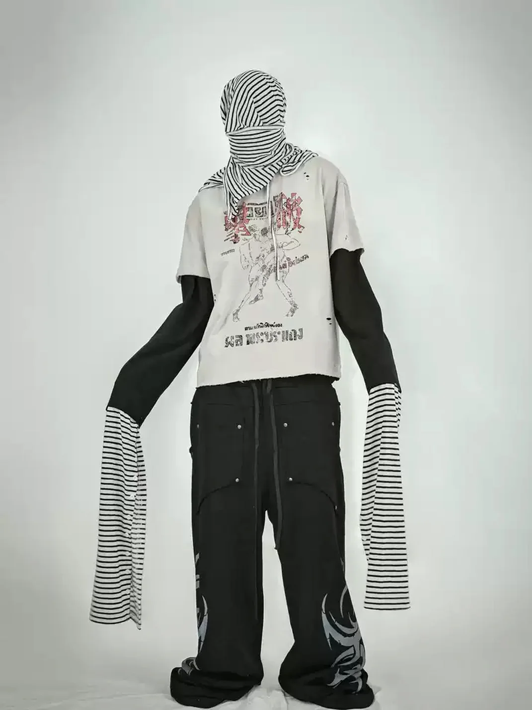 LoseControlEdge | Distressed Muay Thai Graphic T-Shirt