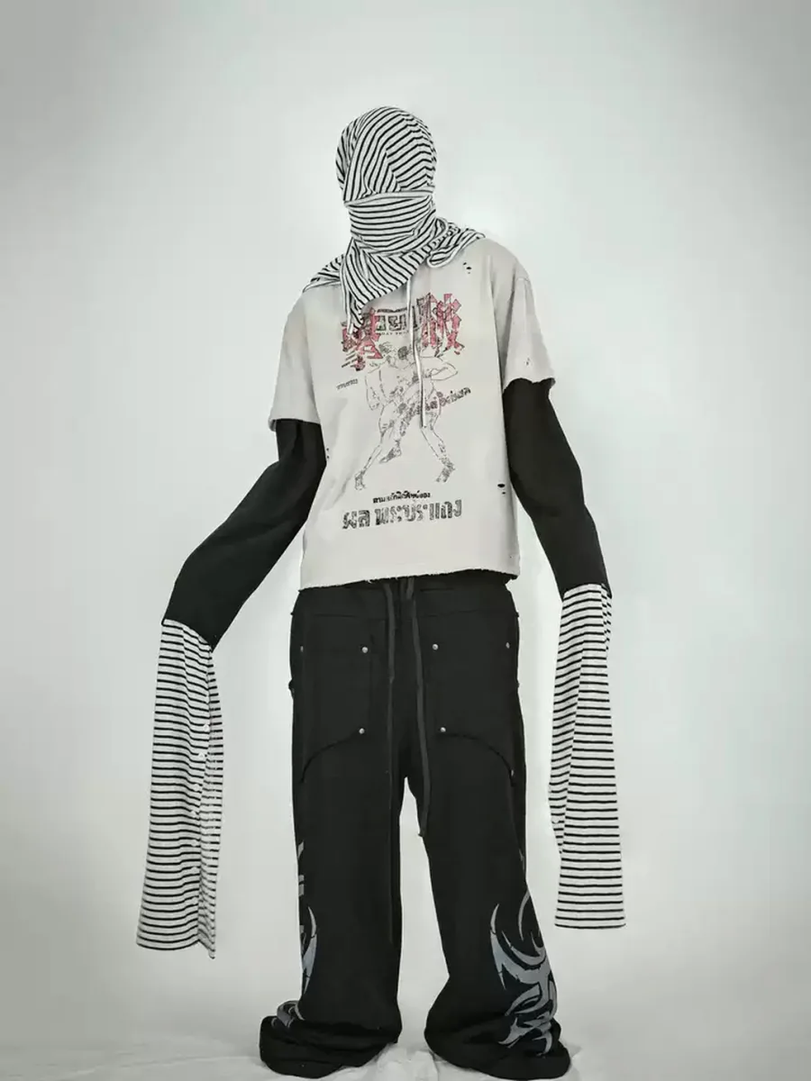 LoseControlEdge | Distressed Muay Thai Graphic T-Shirt - 2