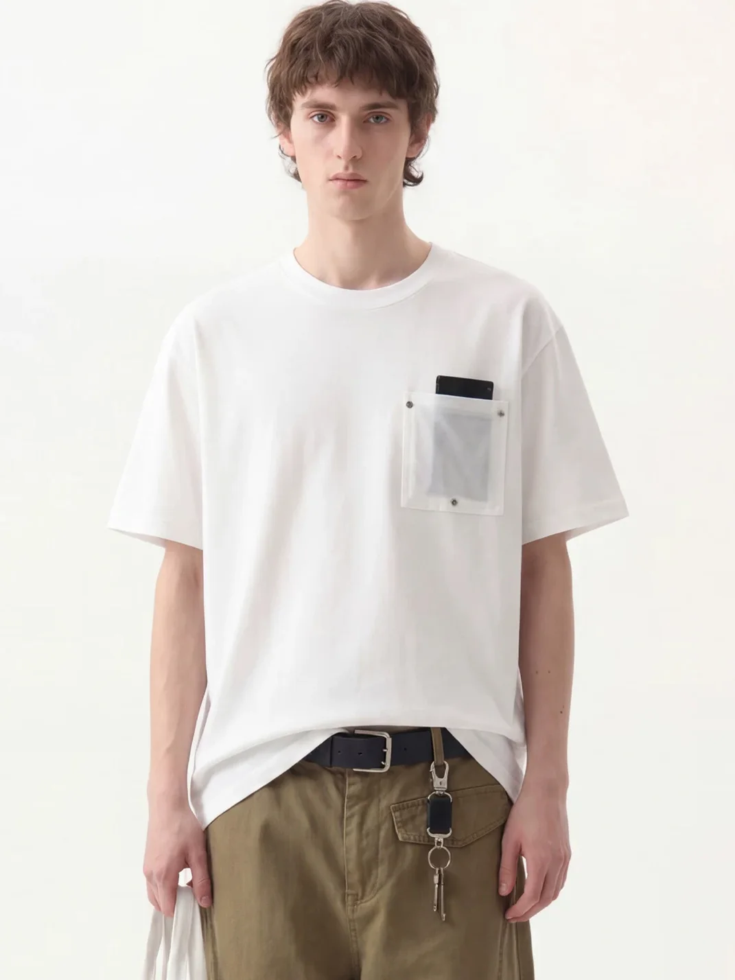 Wonderful Story | Retro Studded Patchwork Crew Neck T-Shirt