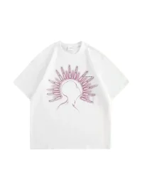 Wonderful Story | Gothic Studded Graphic Cotton T-Shirt