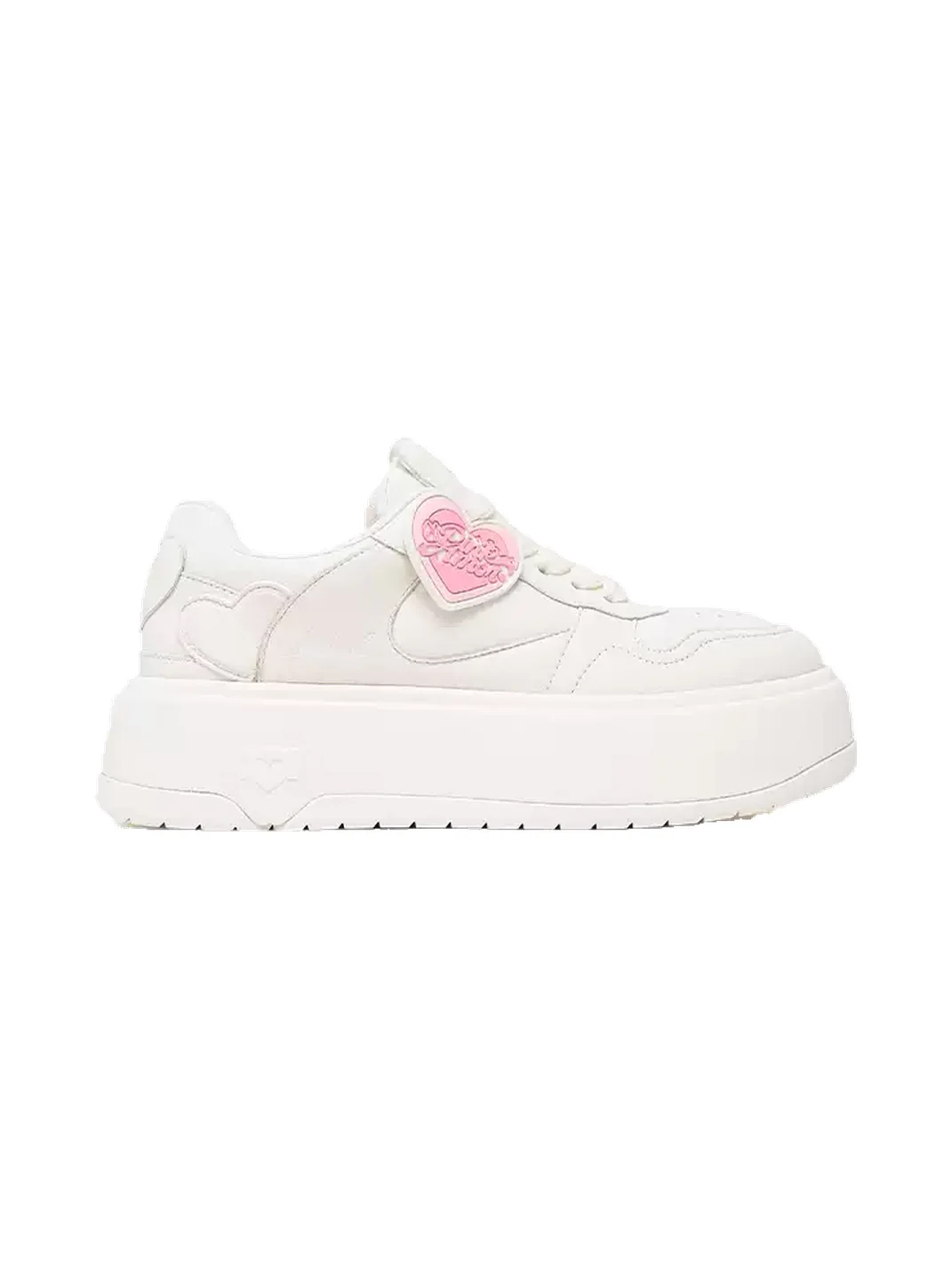 PINKAMOR | Women's Heart Platform Skate Sneakers