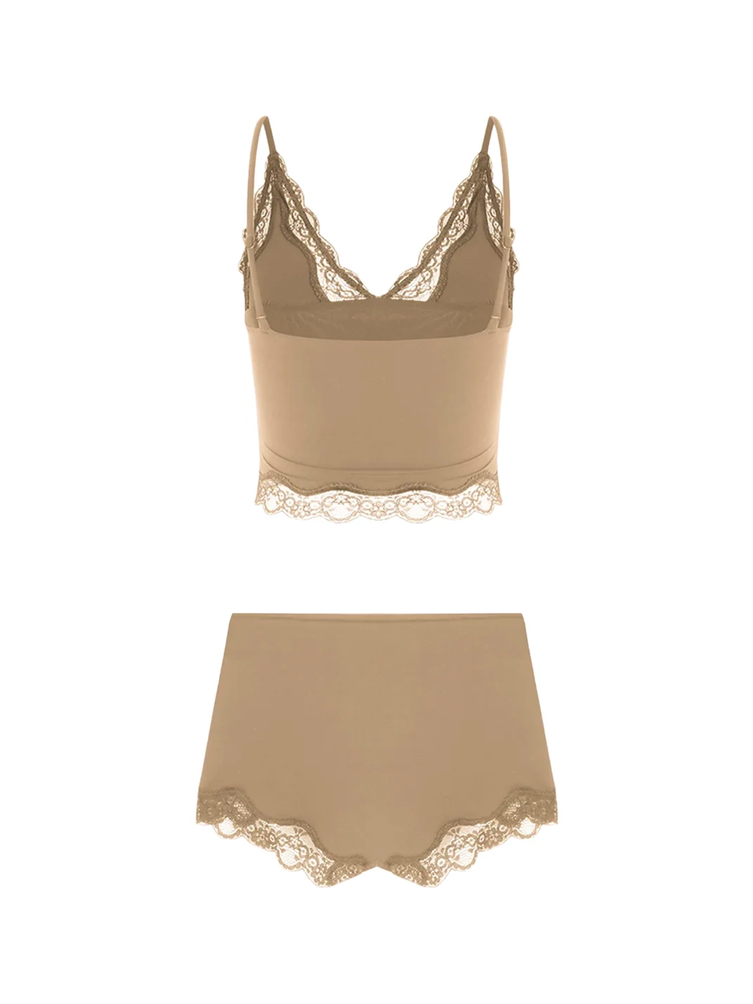 Anna aneae | Floral Lace Trim Camisole Shorts Set