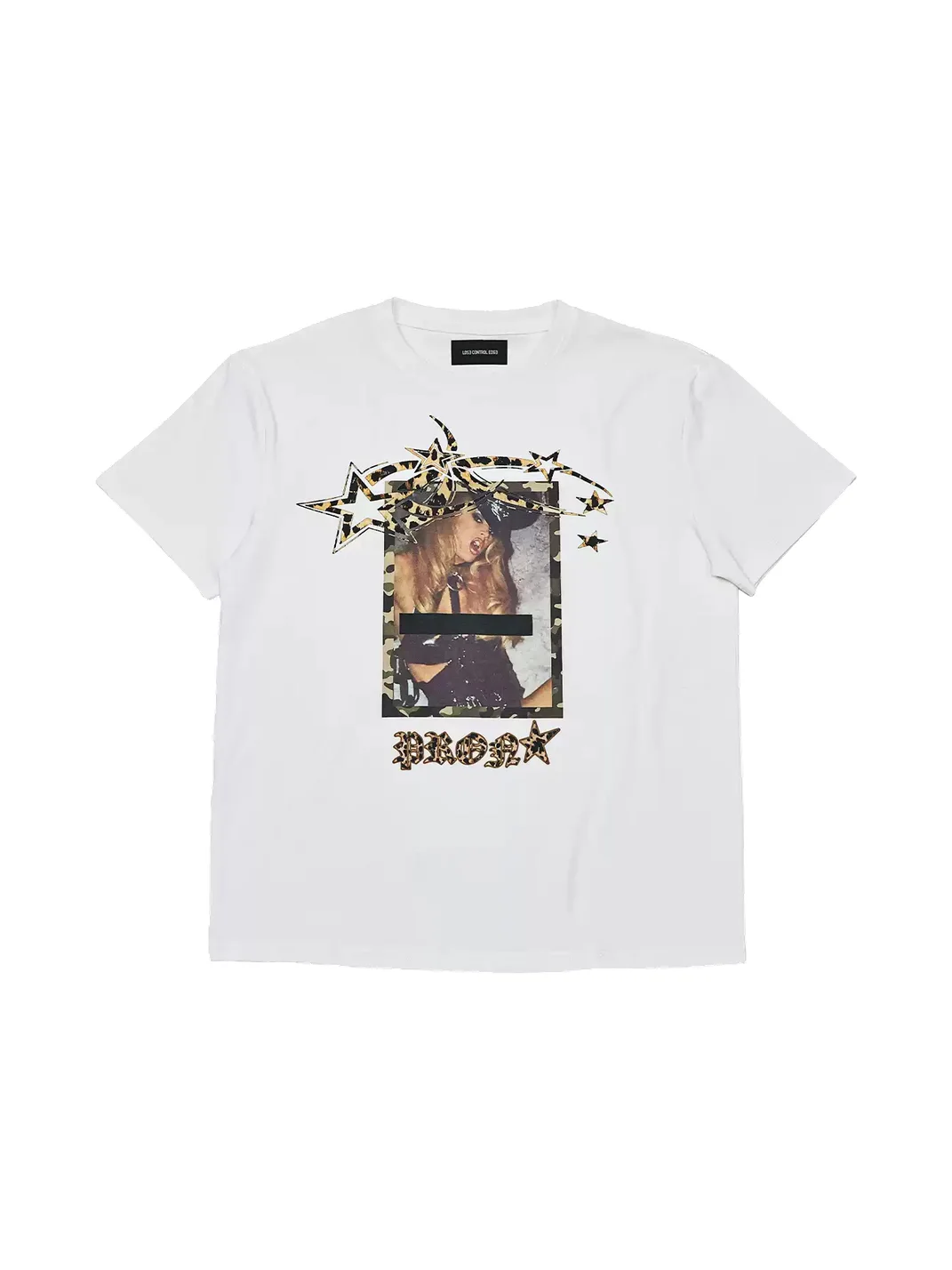 LoseControlEdge | Leopard Portrait Print Slim Fit T-Shirt