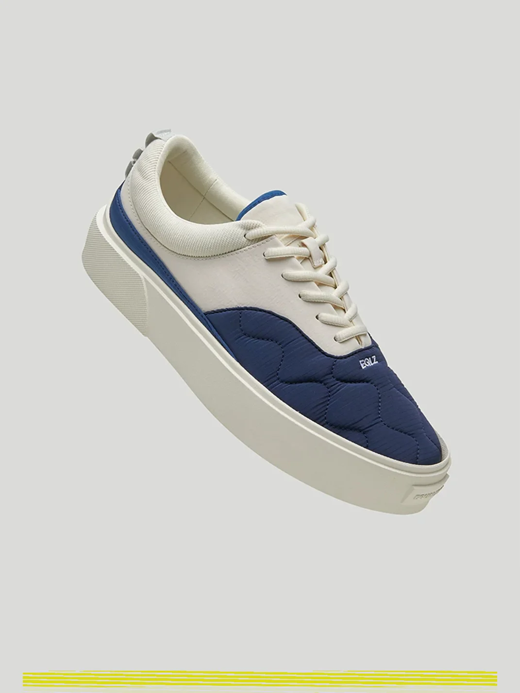 EQLZ | Men's Quilted Platform Casual Sneakers