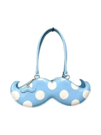 YWEMWZ | Mustache-Shaped Polka Dot Crossbody Handbag