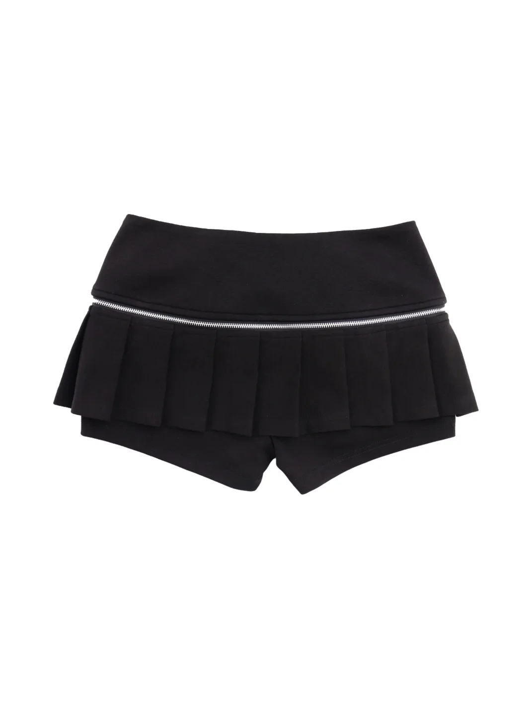 ONNASENSHI | Detachable Pleated Low-Rise Mini Skort