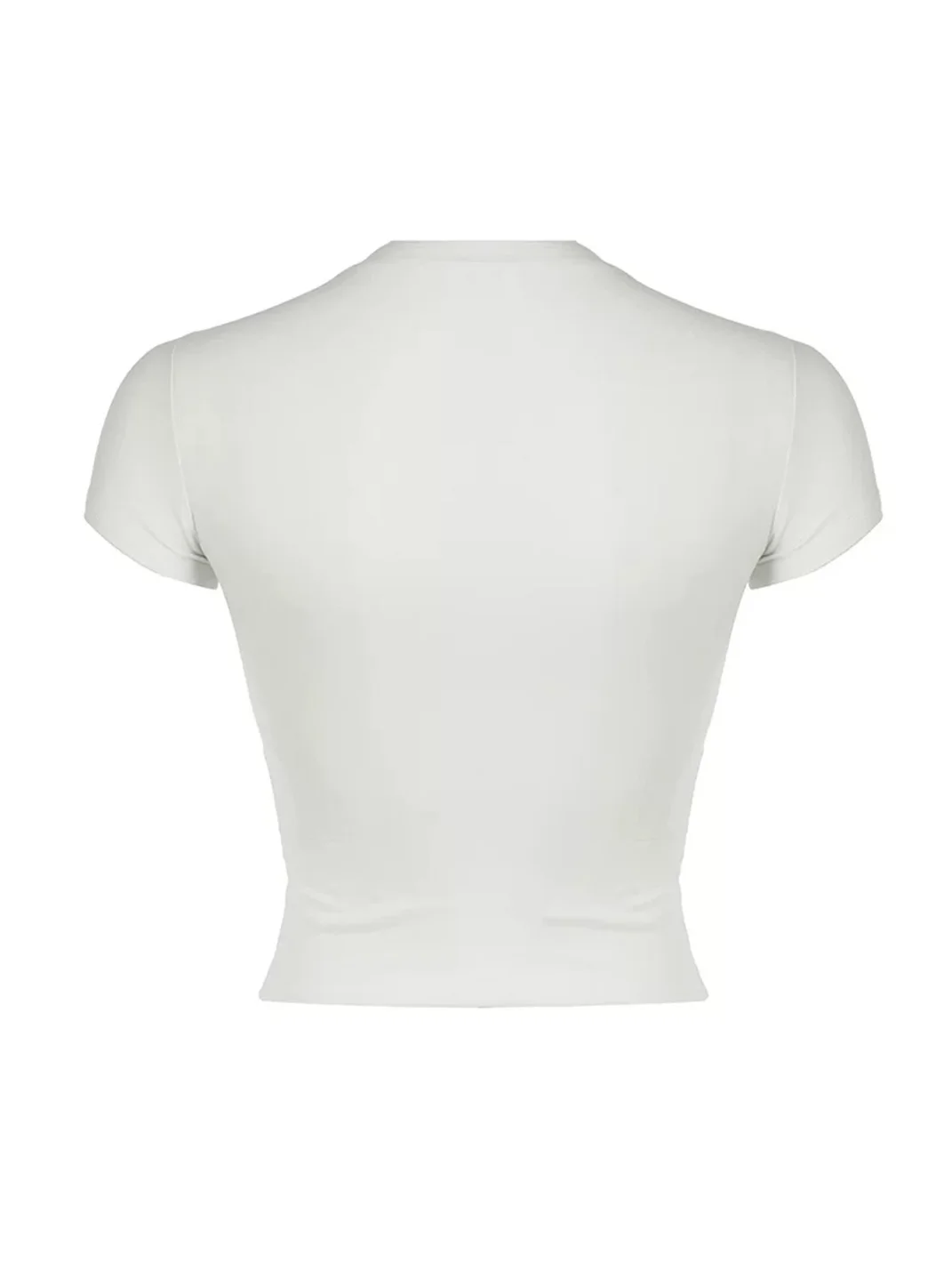 YWEMWZ | Surgical Tools Print Fitted Crop T-Shirt