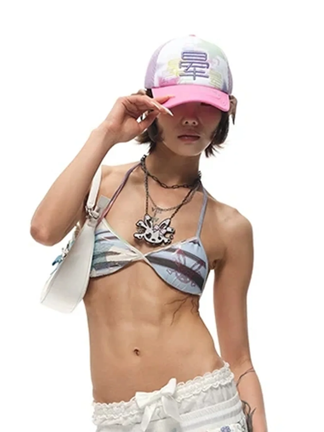 CFIERCE | Rhinestone Embroidered Trucker Cap