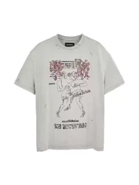 LoseControlEdge | Distressed Muay Thai Graphic T-Shirt
