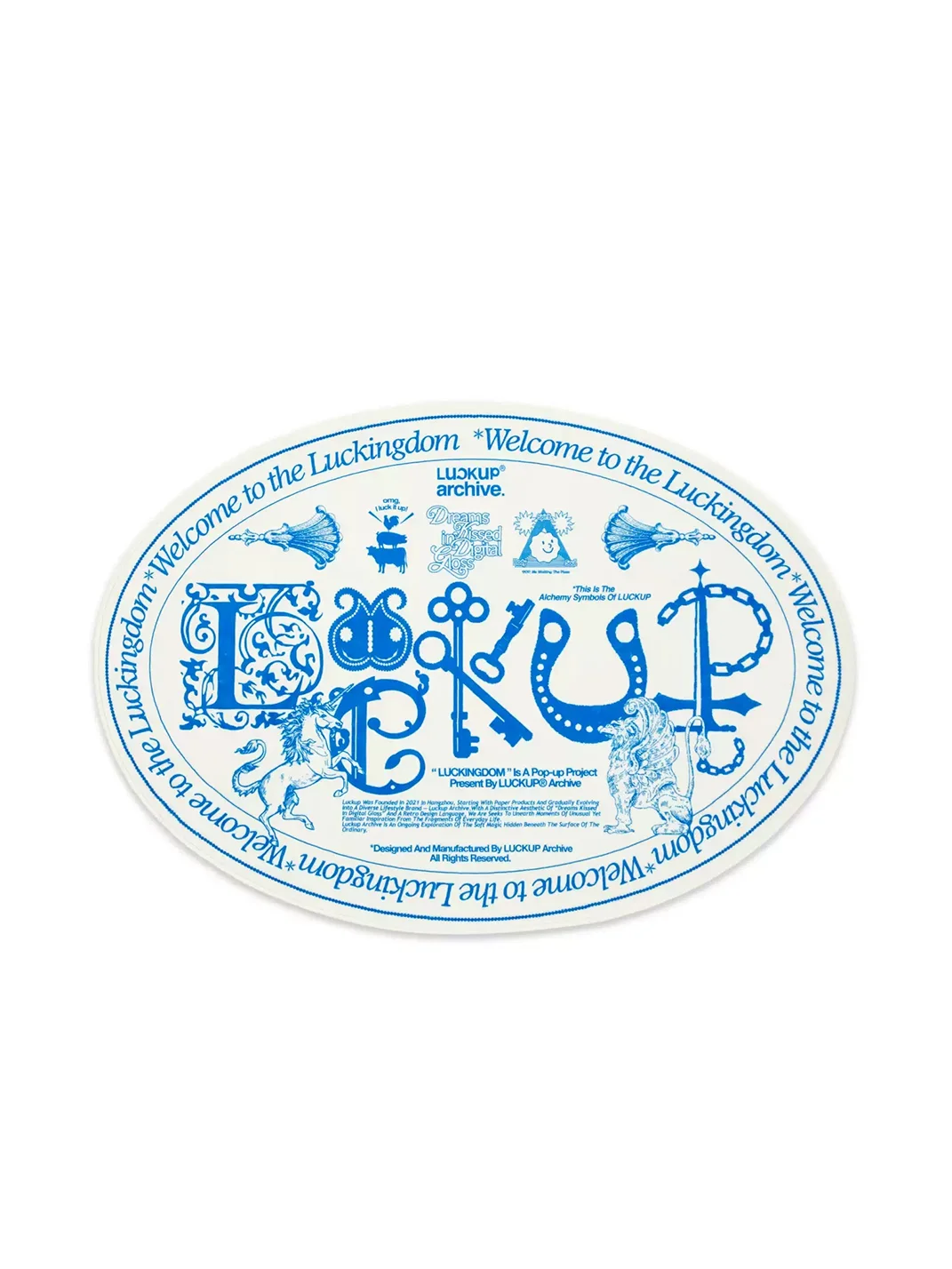 LUCKUP Archive | Luckingdom Oval Sofa Floor Mat