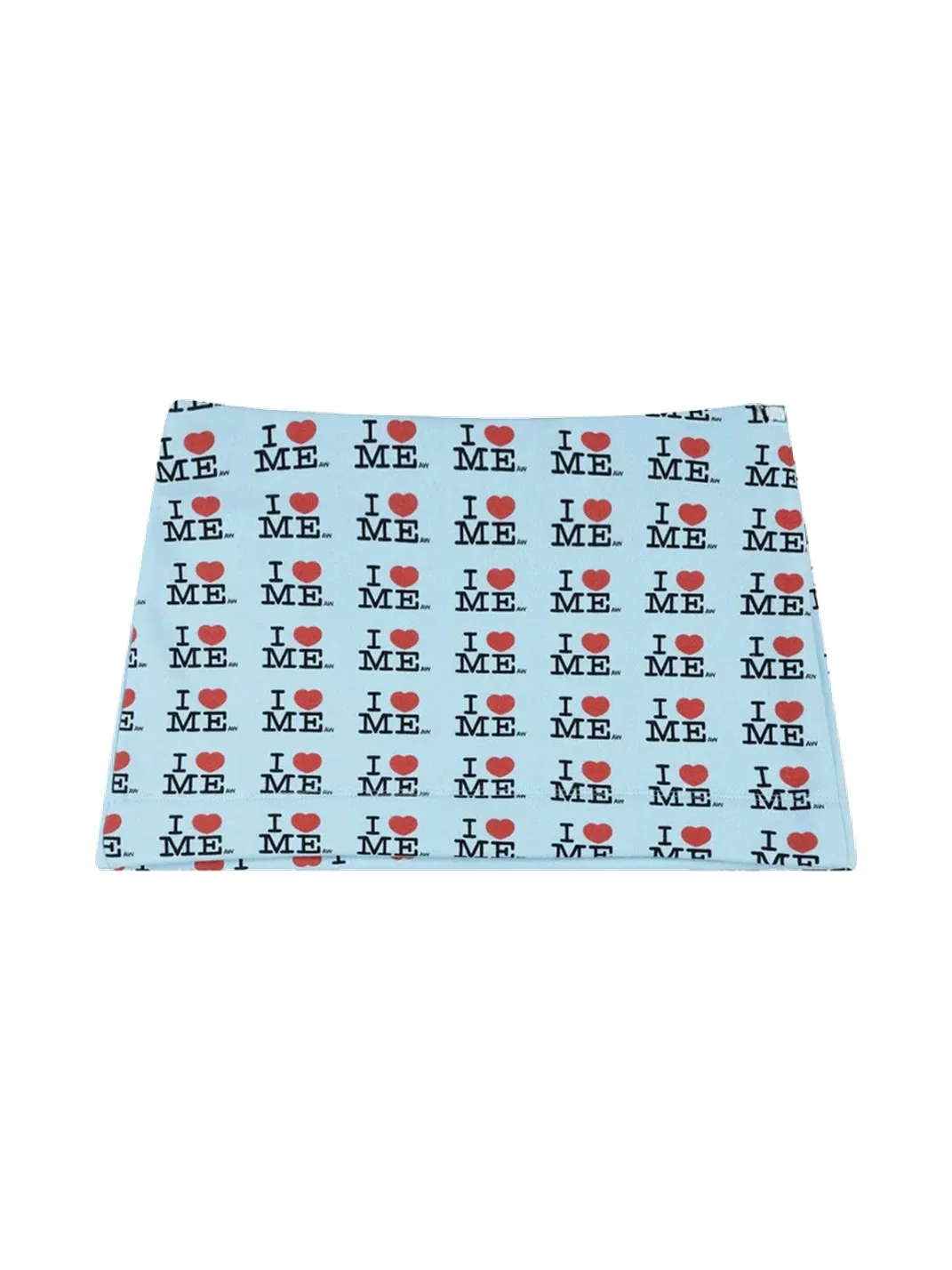 YWEMWZ | Heart Print Low-Rise Bodycon Mini Skirt