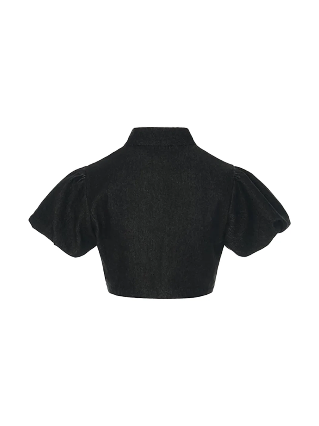 HYTE MOLY | Vintage Puff-Sleeve Denim Shorts Set