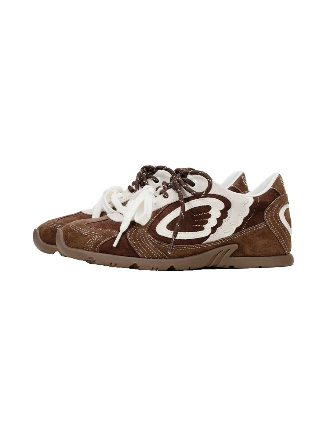 PINKAMOR | Brown White Wing Training Sneakers