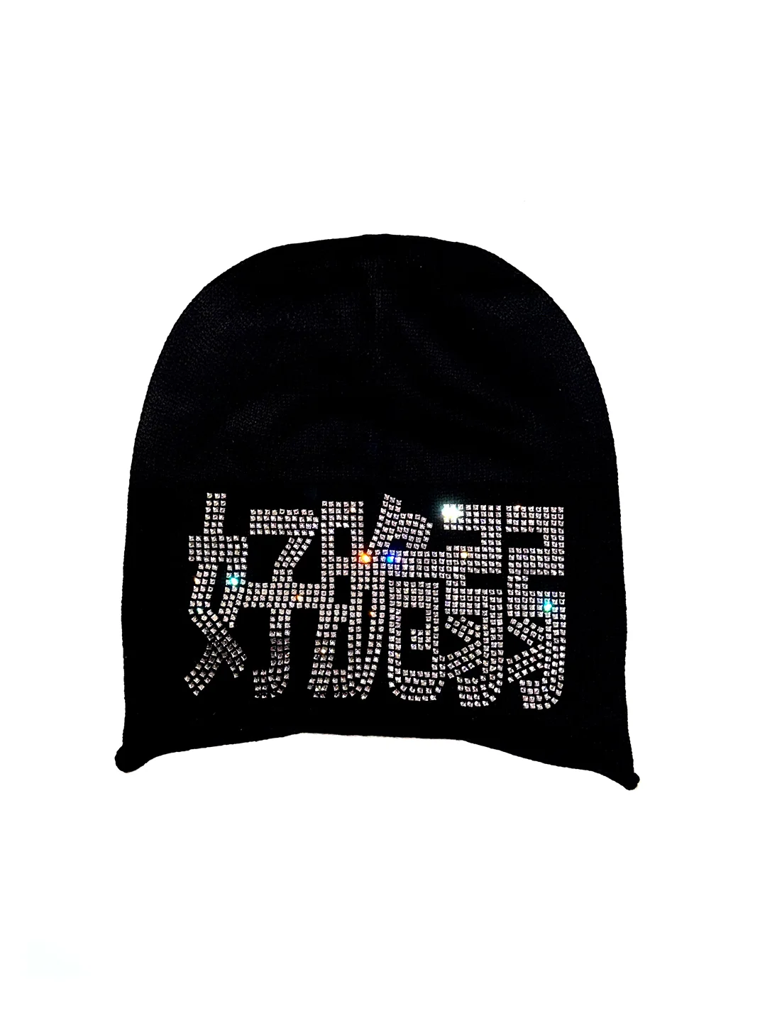 YQTRKZ | Rhinestone Slouchy Wool Blend Beanie
