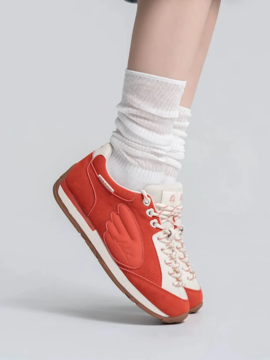 PINKAMOR | Red Winged Retro Sneakers