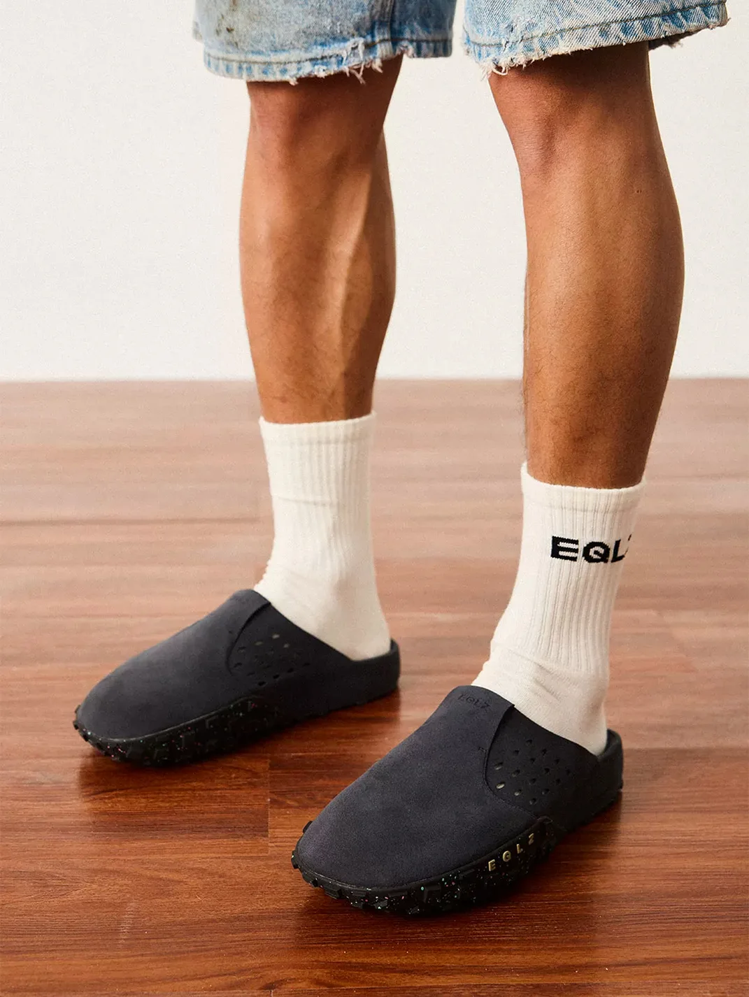 EQLZ | Men's Wide Fit Suede Mules