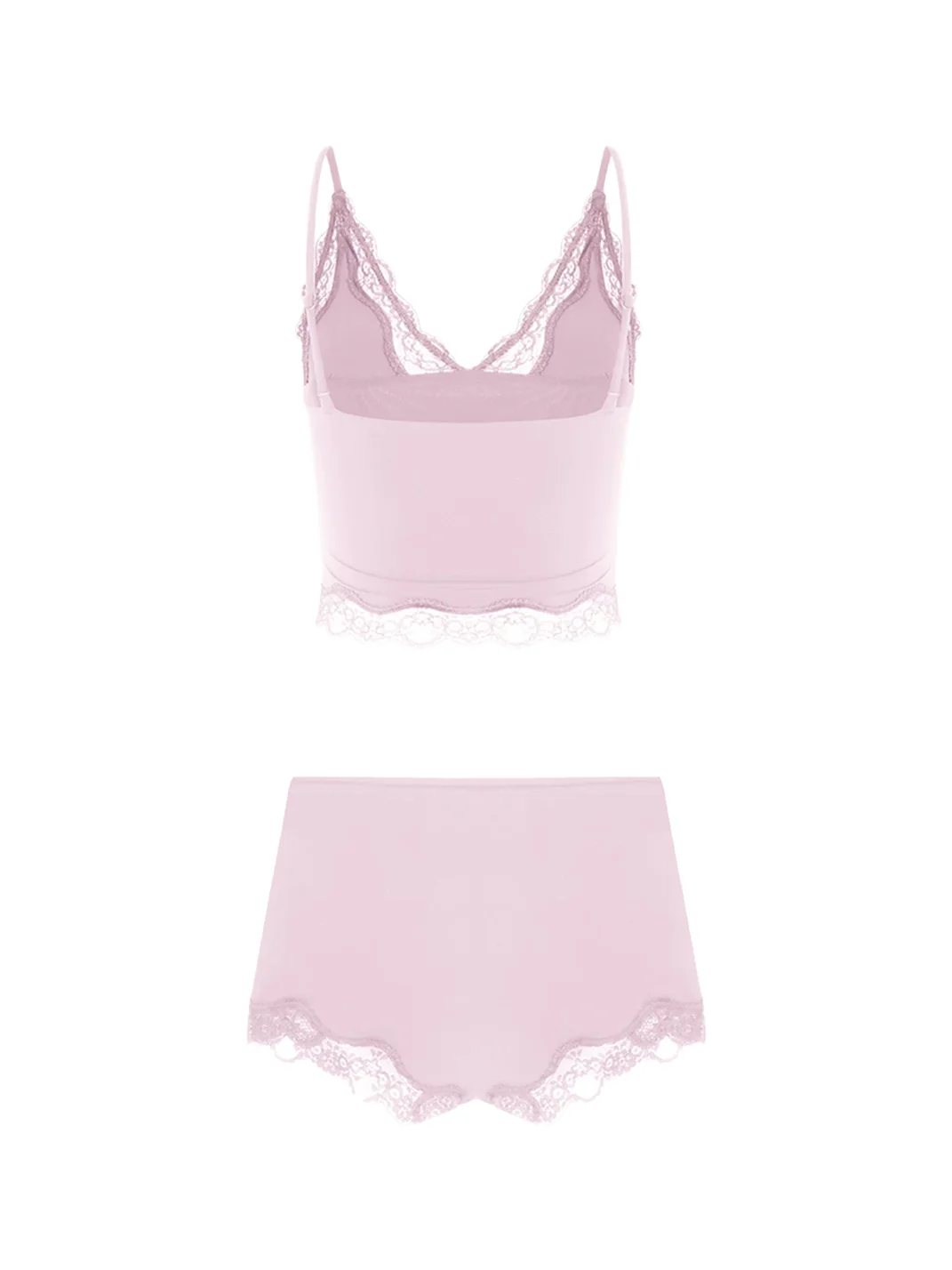 Anna aneae | Floral Lace Trim Camisole Shorts Set