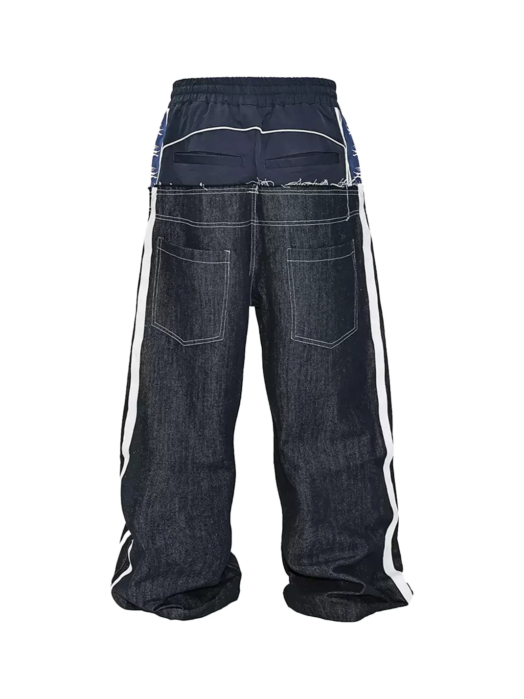 LoseControlEdge | Retro Panelled Baggy Jeans
