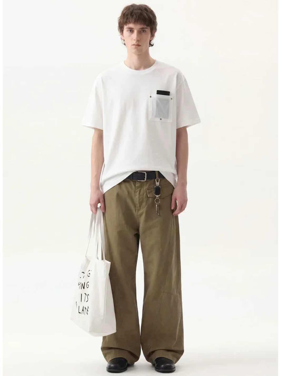Wonderful Story | Retro Studded Patchwork Crew Neck T-Shirt