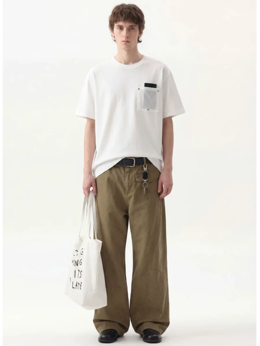 Wonderful Story | Retro Studded Patchwork Crew Neck T-Shirt - 4