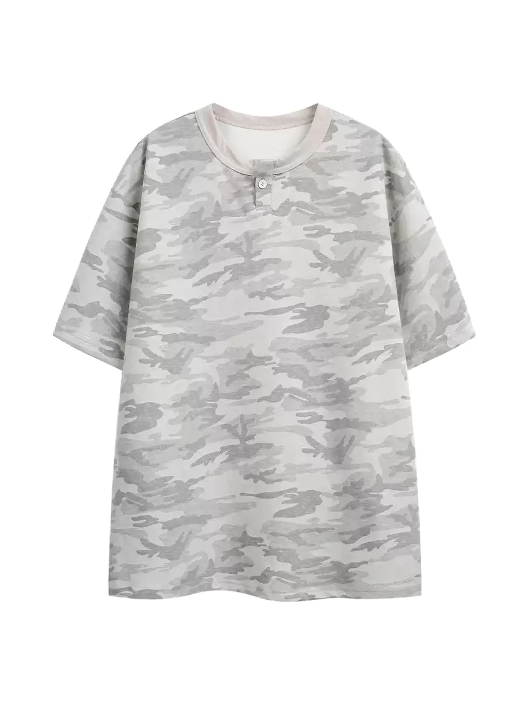 Wonderful Story | American Camouflage Henley T-Shirt