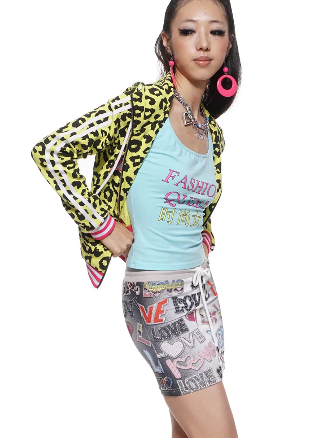HuDieGongZhu | Fashion Queen Printed Cropped Tank Top