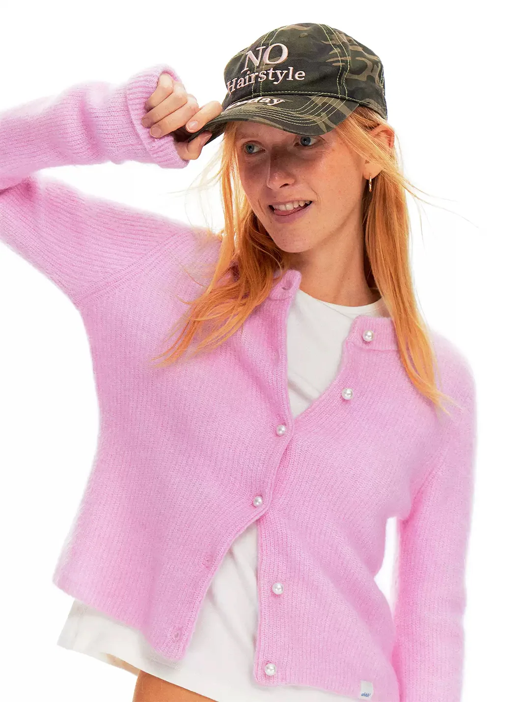 AHHH studio | Embroidered Washed Vintage Baseball Cap
