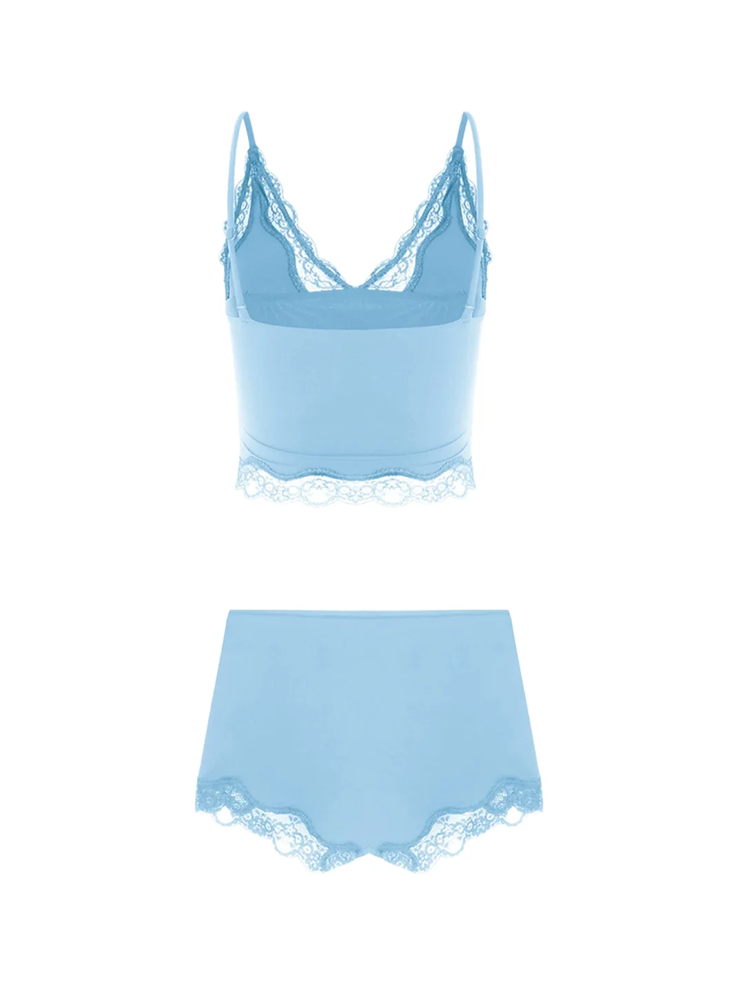 Anna aneae | Floral Lace Trim Camisole Shorts Set