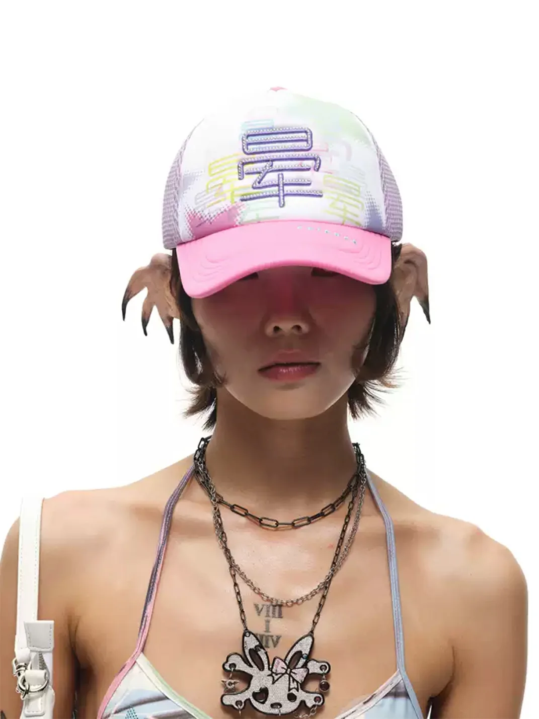 CFIERCE | Rhinestone Embroidered Trucker Cap