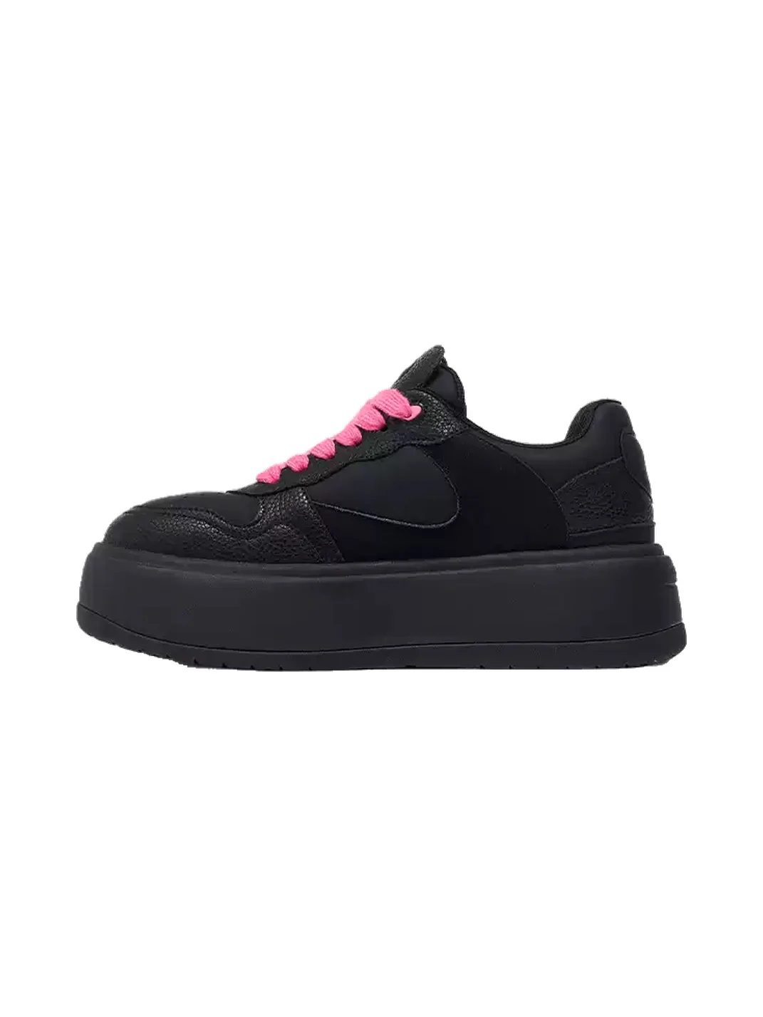 PINKAMOR | Black Platform Casual Sneakers
