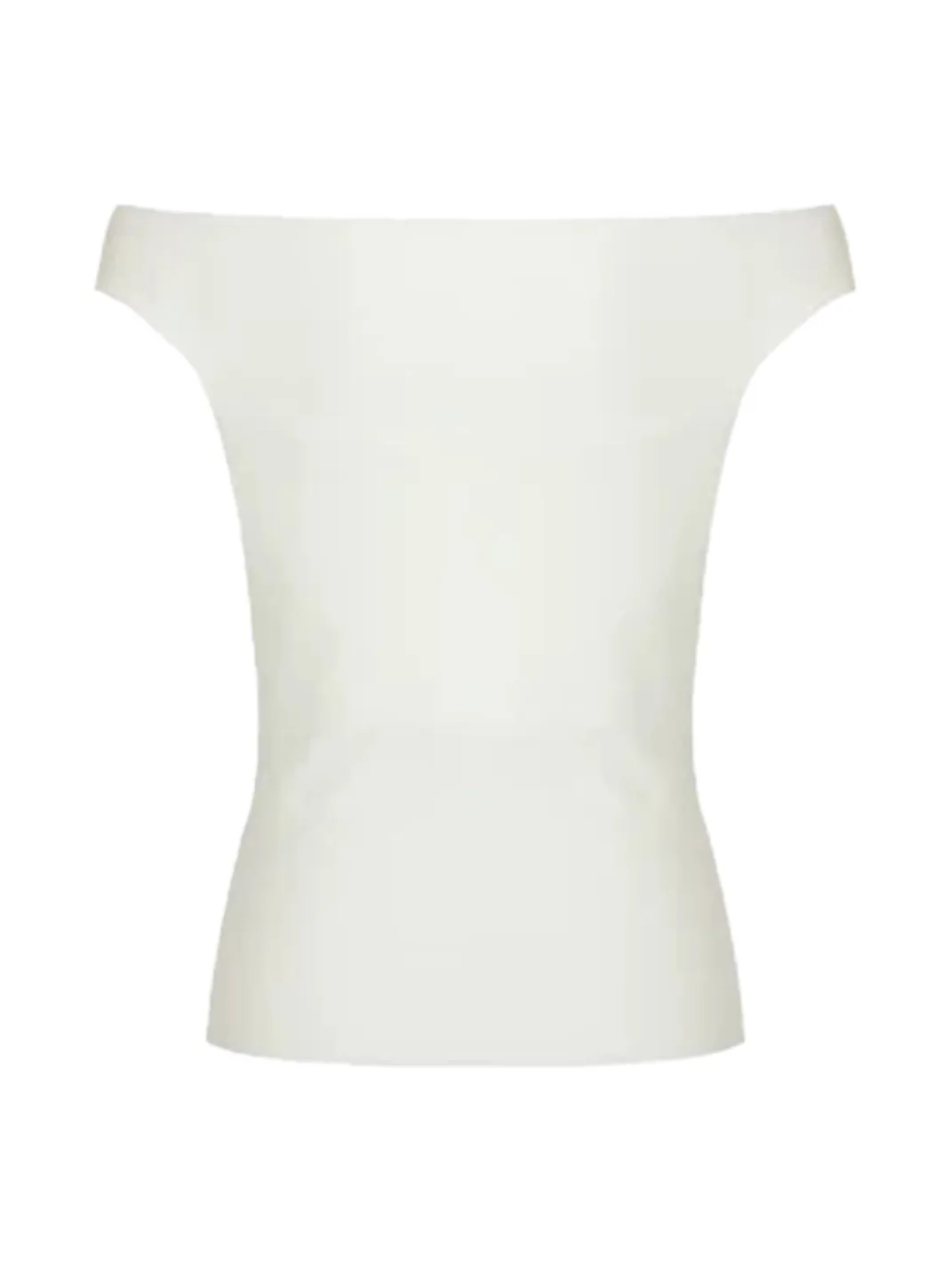 Anna aneae | Women's Asymmetrical Draped Neck Tie Strap Fitted Top