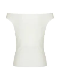 Anna aneae | Women's Asymmetrical Draped Neck Tie Strap Fitted Top