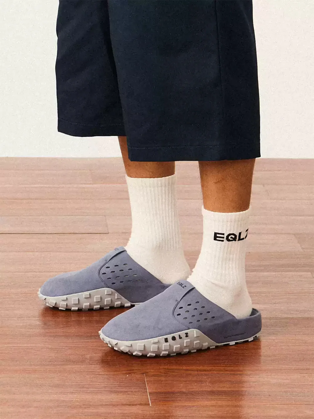 EQLZ | Men's Wide Fit Suede Mules