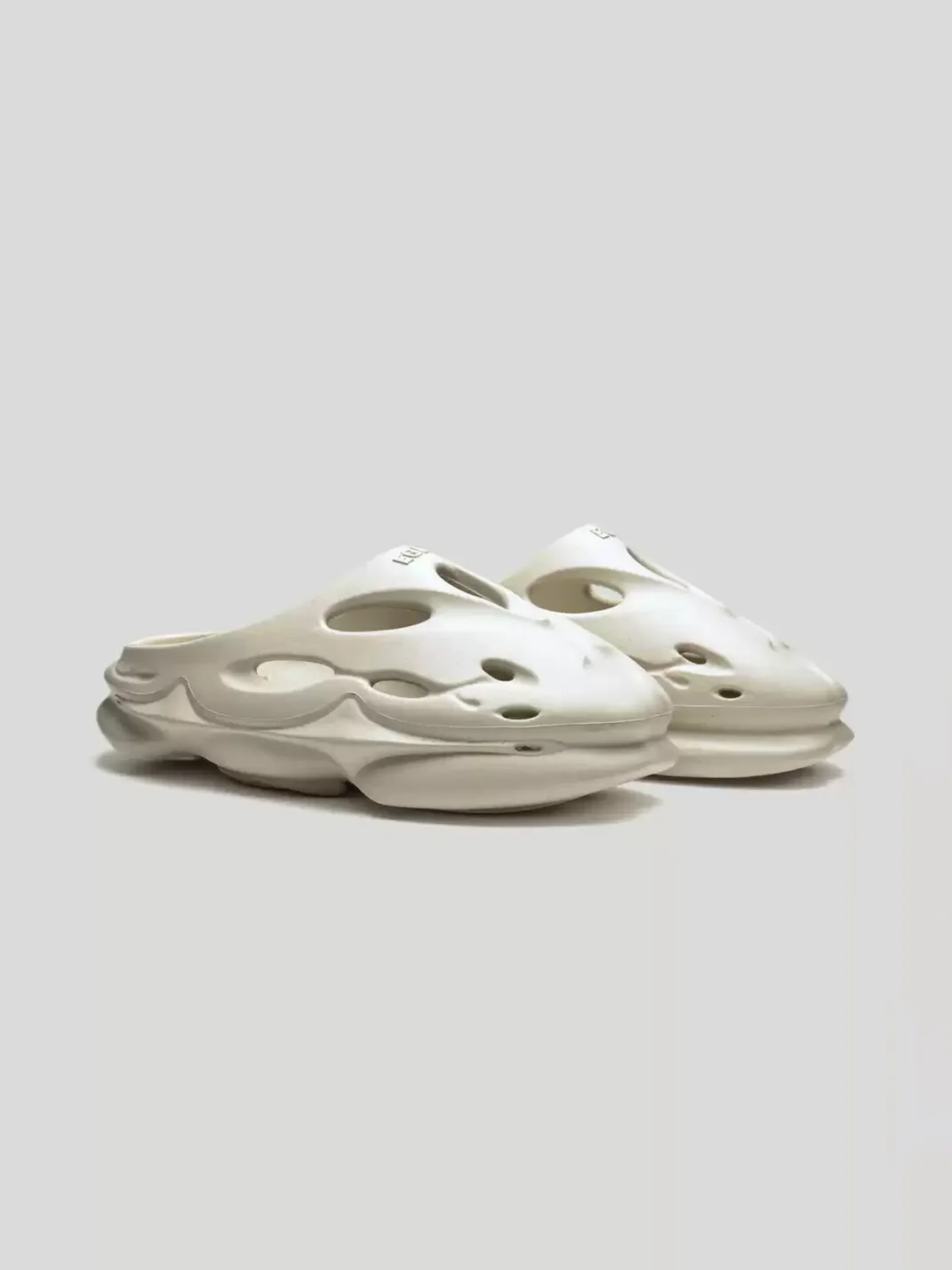 EQLZ | Unisex Perforated Platform Clog Slippers