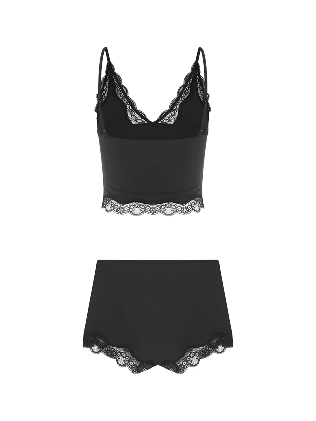 Anna aneae | Floral Lace Trim Camisole Shorts Set