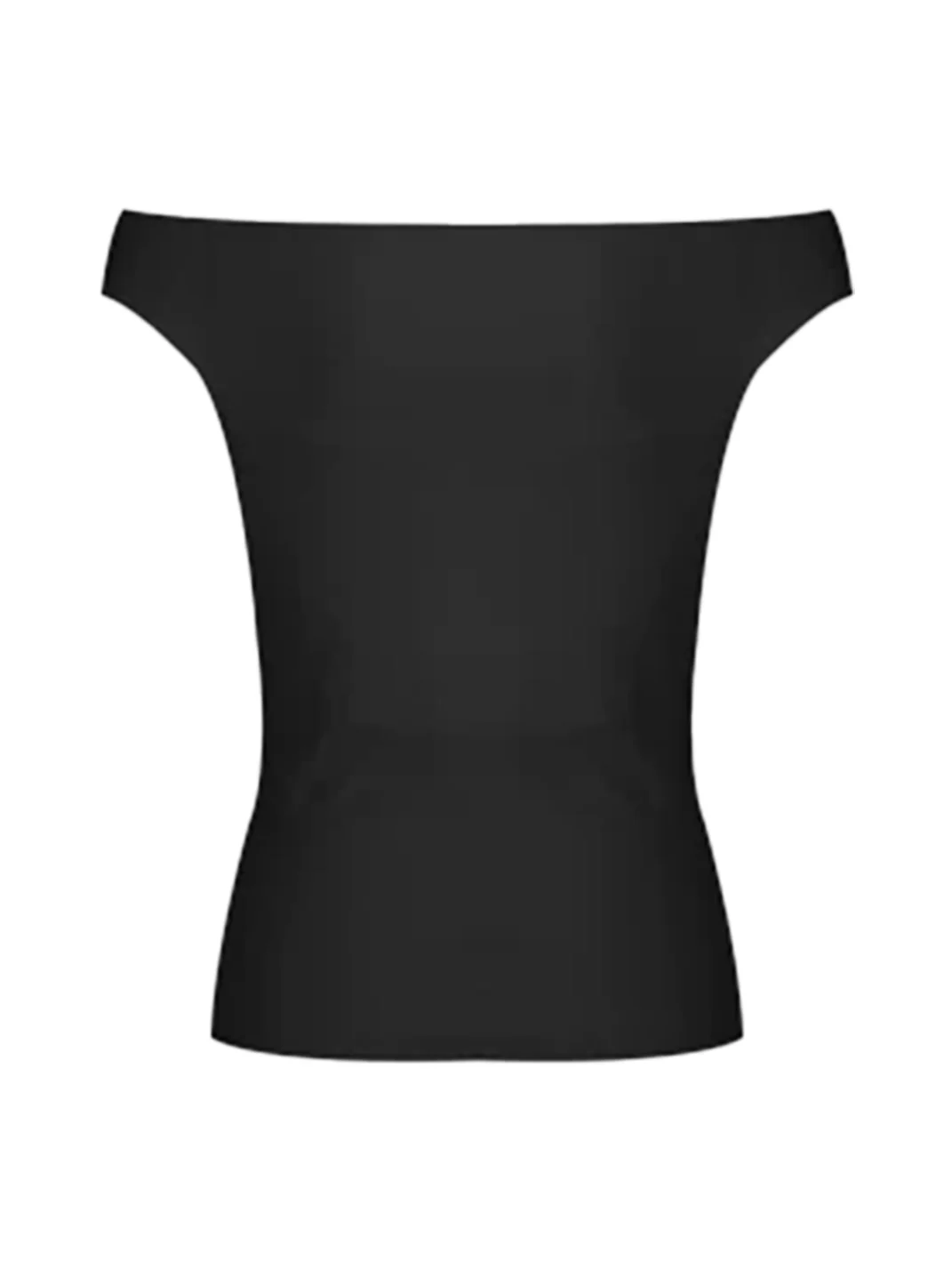 Anna aneae | Women's Asymmetrical Draped Neck Tie Strap Fitted Top