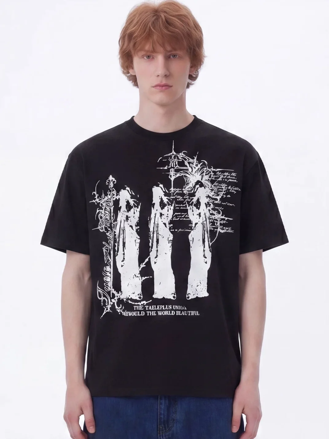 Wonderful Story | Unisex Gothic Cross Graphic Short Sleeve T-Shirt