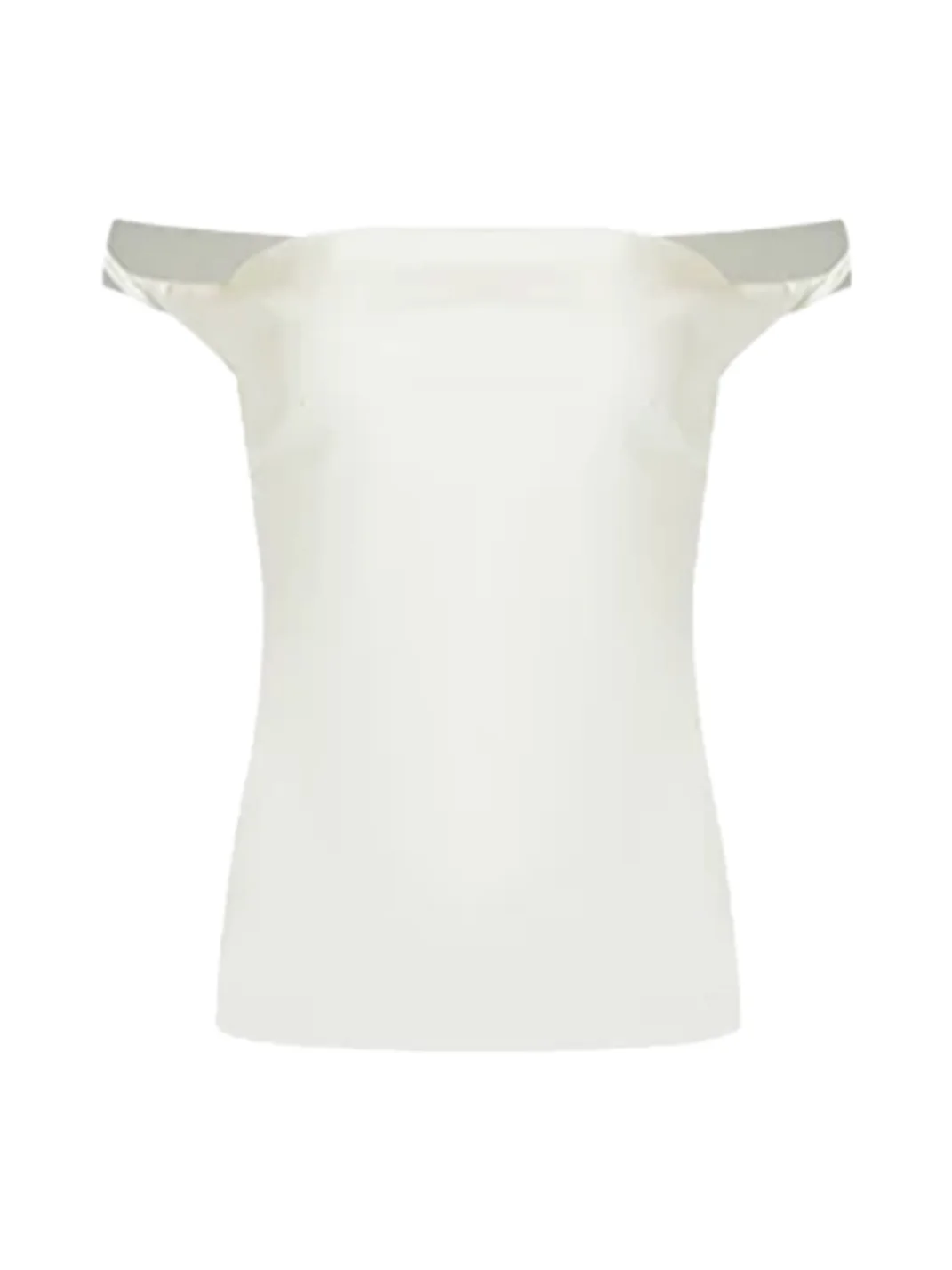 Anna aneae | Women's Asymmetrical Draped Neck Tie Strap Fitted Top
