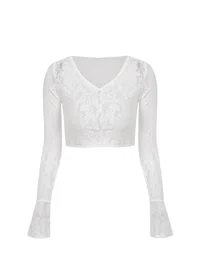 Anna aneae | Women's Lace Camisole And Cardigan Set