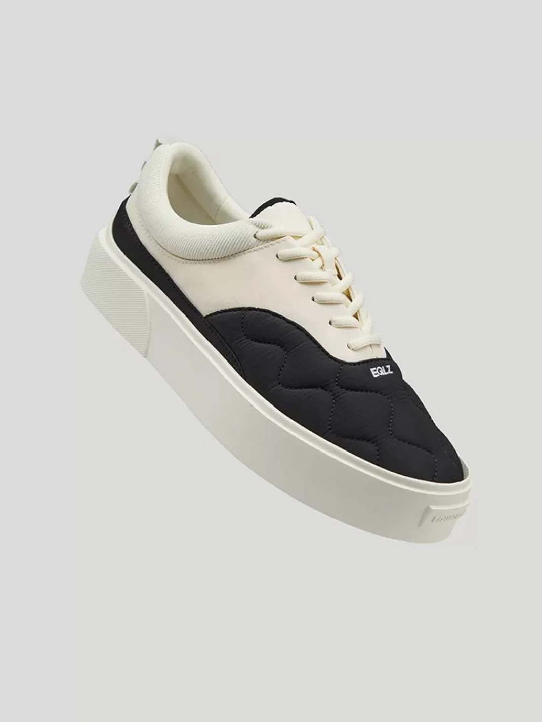 EQLZ | Men's Quilted Platform Casual Sneakers