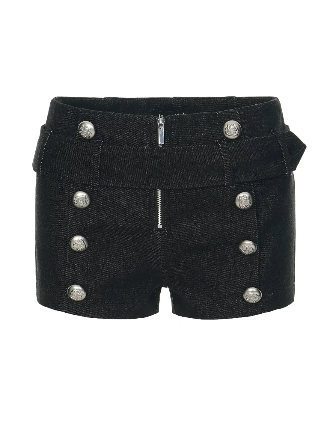 HYTE MOLY | Vintage Puff-Sleeve Denim Shorts Set