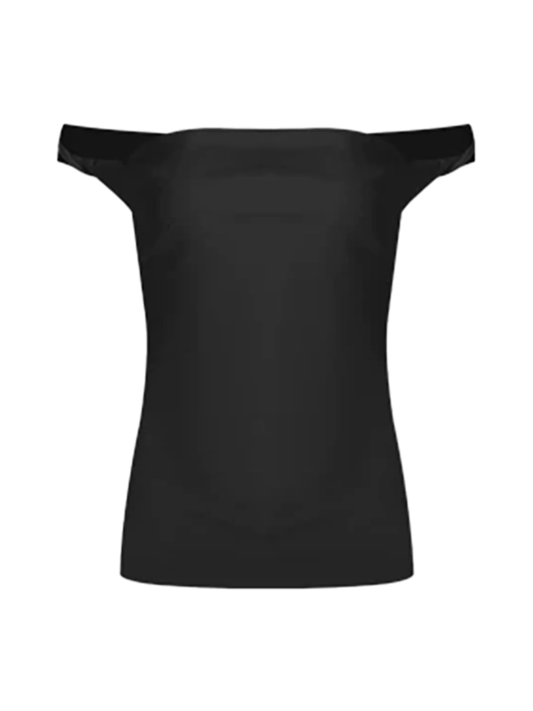 Anna aneae | Women's Asymmetrical Draped Neck Tie Strap Fitted Top