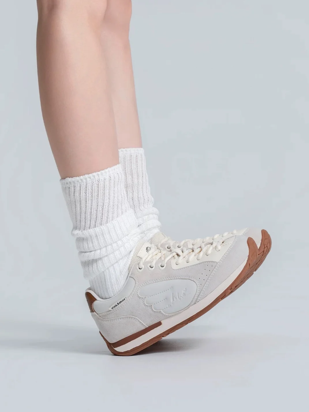 PINKAMOR | Women's Wing Detail Casual Sneakers