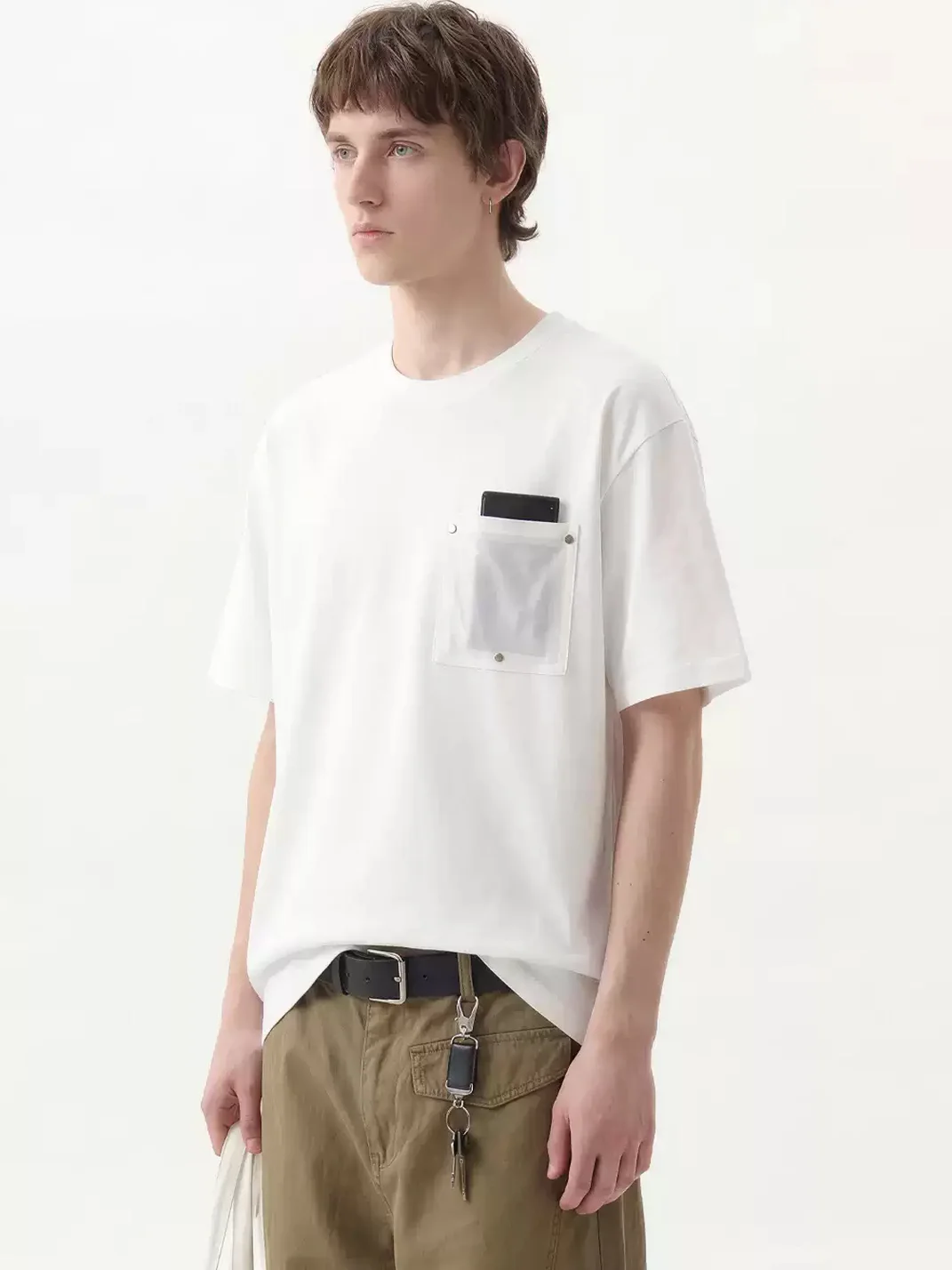 Wonderful Story | Retro Studded Patchwork Crew Neck T-Shirt